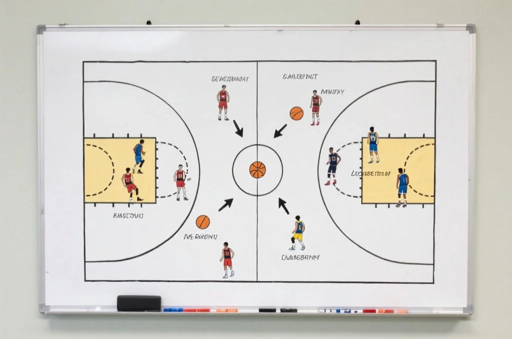 篮球迷必看：一文学会看懂NBA战术图，享受高清直播乐趣